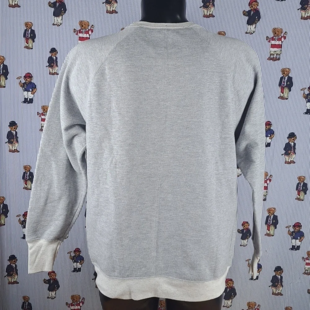 Champion spellout logo 2-tone gray casual daily preppy 2XL pullover sweatshirt
